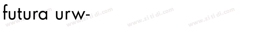 futura urw字体转换